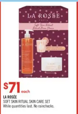 Shoppers Drug Mart LA ROSÉE SOFT SKIN RITUAL SKIN CARE SET offer
