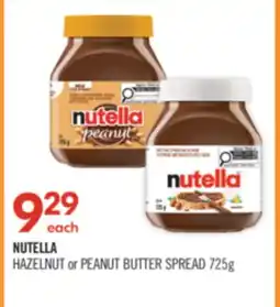 Shoppers Drug Mart NUTELLA HAZELNUT or PEANUT BUTTER SPREAD offer