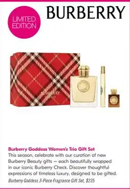 Shoppers Drug Mart Burberry Goddess Women's Trio Gift Set offer