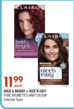 Shoppers Drug Mart BOLD & BRIGHT or NICE'N EASY PURE BRUNETTES HAIR COLOUR offer