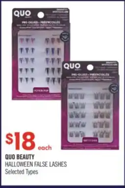 Shoppers Drug Mart QUO BEAUTY HALLOWEEN FALSE LASHES offer