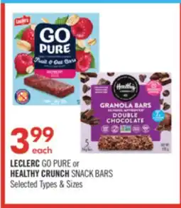 Shoppers Drug Mart LECLERC GO PURE or HEALTHY CRUNCH SNACK BARS offer