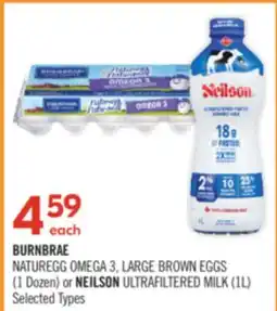 Shoppers Drug Mart NATUREGG OMEGA 3, LARGE BROWN EGGS (1 Dozen) or NEILSON ULTRAFILTERED MILK (1L) offer