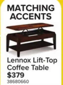Leon's Lennox 47 Lift-Top Coffee Table - Walnut offer
