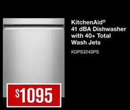 Leon's KitchenAid 41 dBA Dishwasher with 40+ Total Wash Jets offer