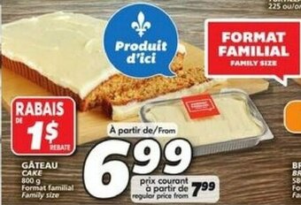 IGA Gâteau Cake offer
