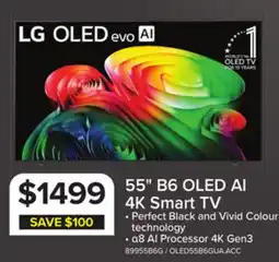 Leon's LG 55 4K Smart OLED AI B6 webOS TV - OLED55B6GUA.ACC offer