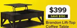 Leon's Brandon 48 Lift-Top Coffee Table - African Grey offer