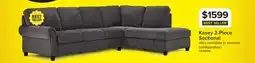 Leon's Kasey 2-Piece Sectional with Right Facing Chaise - Grey offer