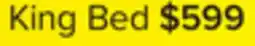 Leon's Fog 3-Piece King bed - White, Black offer