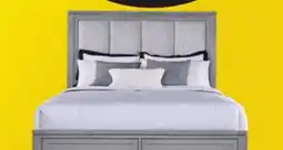 Leon's Silverstone 3-Piece Queen Storage Bed - Mist Grey offer