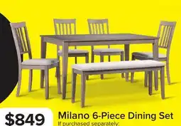 Leon's Milano 6-Piece Dining Set - Beige offer