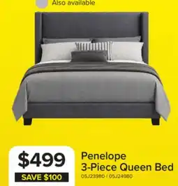 Leon's Penelope 3-Piece Queen Bed - Light Grey offer