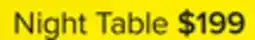 Leon's Fog Night Table - White, Black offer