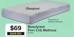 Leon's Simmons Beautyrest Firm Crib Mattress offer