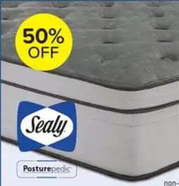 Leon's Sealy Posturepedic Correct Comfort 5 Medium Eurotop Queen Mattress offer