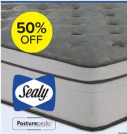 Leon's Sealy Posturepedic Correct Comfort 4 Firm Eurotop Queen Mattress offer