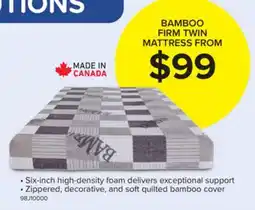 Leon's Bamboo Firm Twin Mattress offer