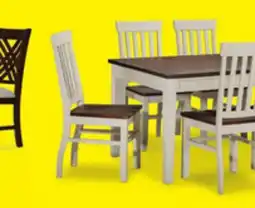 Leon's Caylie 7-Piece Dining Set - Ivory, Driftwood offer