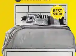 Leon's Fog 3-Piece Queen Bed - White, Black offer