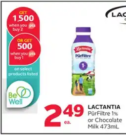 Rexall LACTANTIA PürFiltre 1% or Chocolate Milk offer