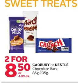 Rexall CADBURY or NESTLÉ Chocolate Bars offer