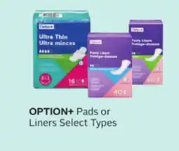 Rexall OPTION+ Pads or Liners offer
