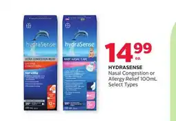 Rexall HYDRASENSE Nasal Congestion or Allergy Relief offer