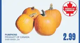 Wholesale Club PUMPKINS offer
