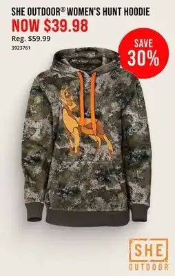 Cabela's SHE OUTDOOR WOMEN'S HUNT HOODIE offer