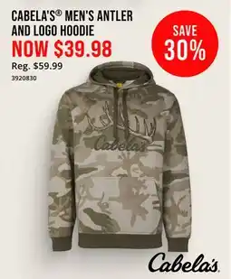 Cabela's CABELA'S MEN'S ANTLER AND LOGO HOODIE offer