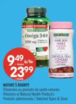 Pharmaprix NATURE'S BOUNTY Vitamins or Natural Heath Products offer