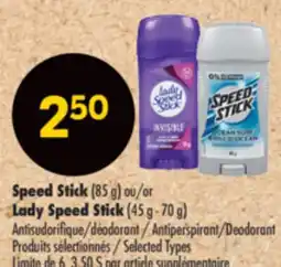 Pharmaprix Speed Stick (85 g) ou Lady Speed Stick (45 g - 70 g) offer