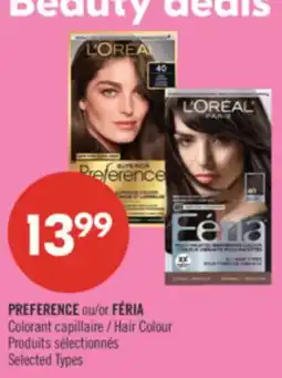 Pharmaprix PREFERENCE or FÉRIA Hair Colour offer
