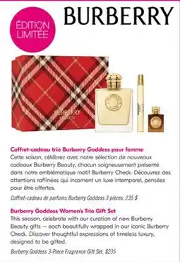 Pharmaprix Burberry Goddess 3-Piece Fragrance Gift Set offer