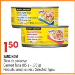 Pharmaprix NO NAME Canned Tuna offer