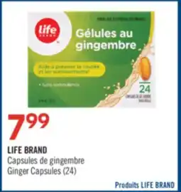 Pharmaprix LIFE BRAND Ginger Capsules offer