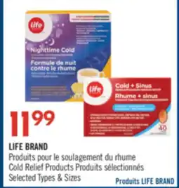 Pharmaprix LIFE BRAND Cold Relief Products offer