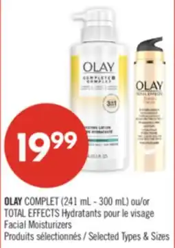 Pharmaprix OLAY COMPLET (241 mL - 300 mL) or TOTAL EFFECTS Facial Moisturizers offer