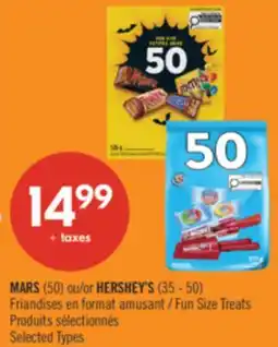 Pharmaprix MARS 50 or HERSHEY'S 35 - 50 Fun Size Treats offer