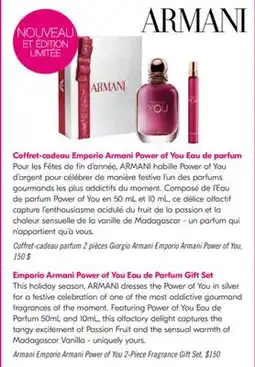 Pharmaprix Armani Emporio Armani Power of You 2-Piece Fragrance Gift Set offer