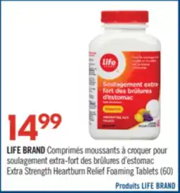 Pharmaprix LIFE BRAND Extra Strength Heartburn Relief Foaming Tablets offer