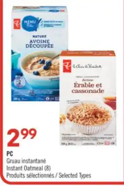 Pharmaprix PC Instant Oatmeal offer