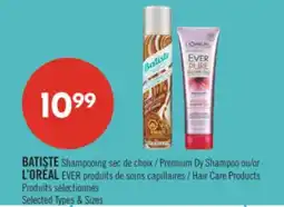 Pharmaprix BATISTE Premium Dry Shampoo or L'ORÉAL EVER Hair Care Products offer