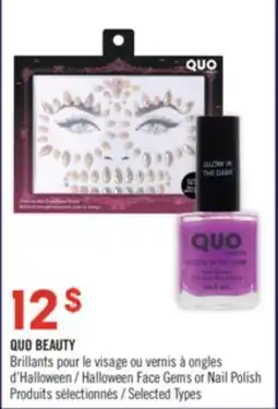 Pharmaprix QUO BEAUTY Halloween Face Gems or Nail Polish offer