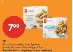 Pharmaprix PC Frozen Appetizers offer