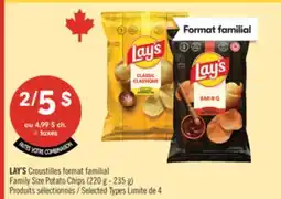 Pharmaprix LAY'S Family Size Potato Chips offer