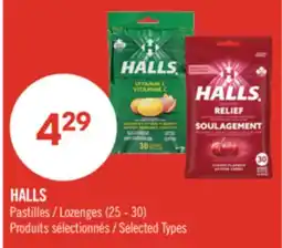 Pharmaprix HALLS Lozenges offer