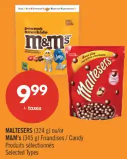 Pharmaprix MALTESERS (324 g) or M&M's (345 g) Candy offer