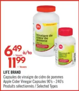 Pharmaprix LIFE BRAND Apple Cider Vinegar Capsules offer